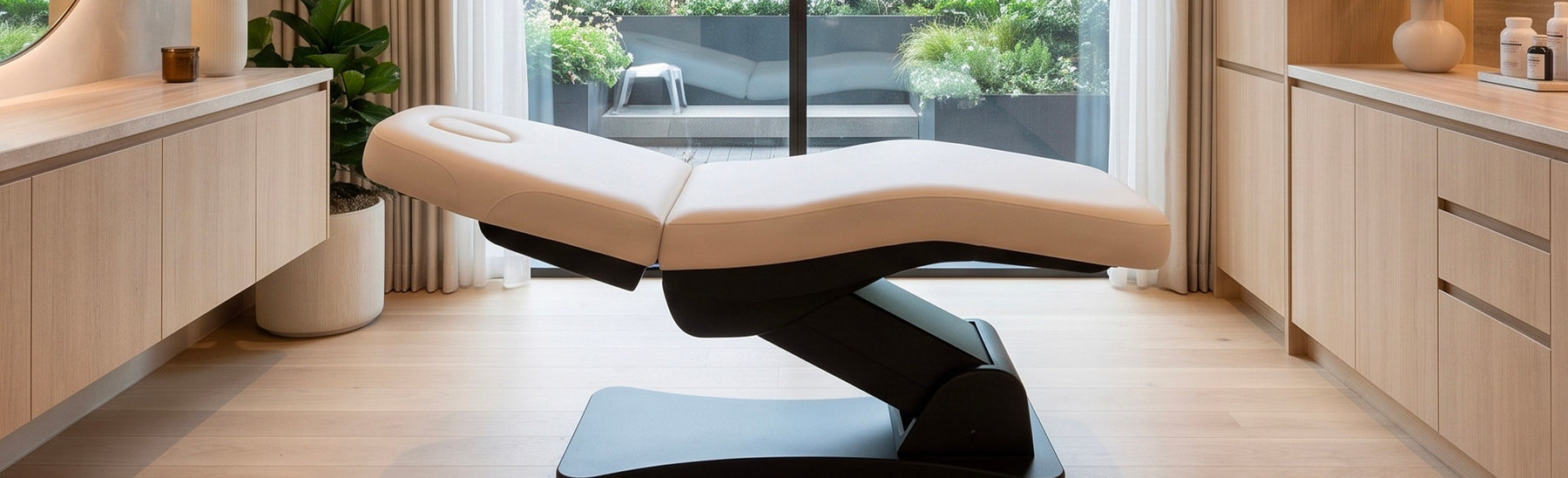 Fauteuil de soin dans une cabine d'institut de beauté