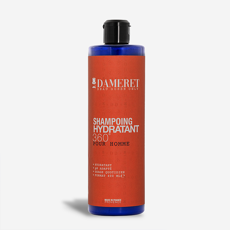 shampoing pour homme - dameret 400ml - hydratant cheveux et cuir chevelu