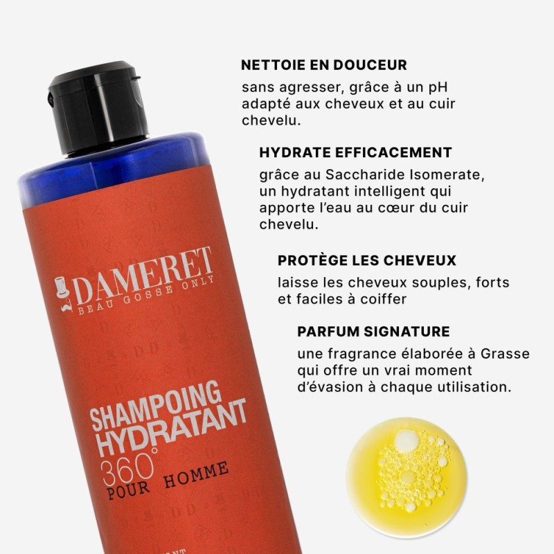 Shampoing DAMRET homme – Formule pro - Fabriqué en Provence