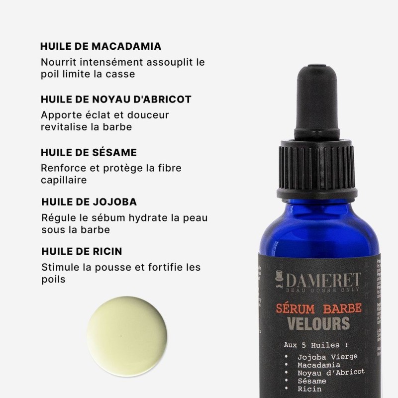 Huile de Barbe et Nettoyant - DAMERET
