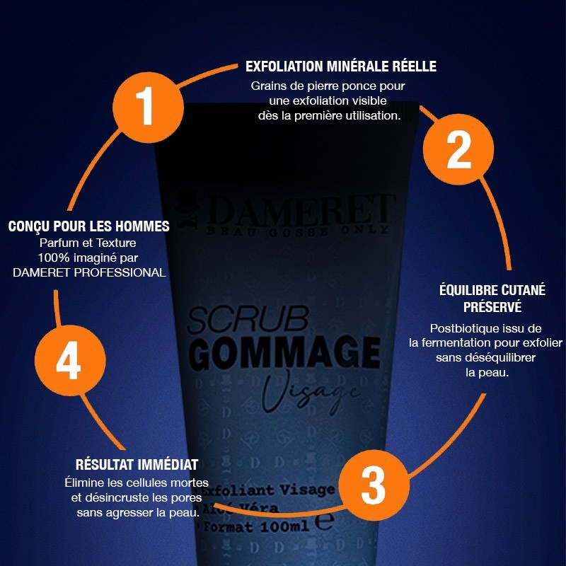 Scrub Visage - Gommage visage homme