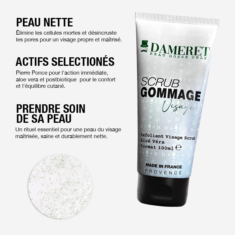 Scrub Visage - Gommage visage homme