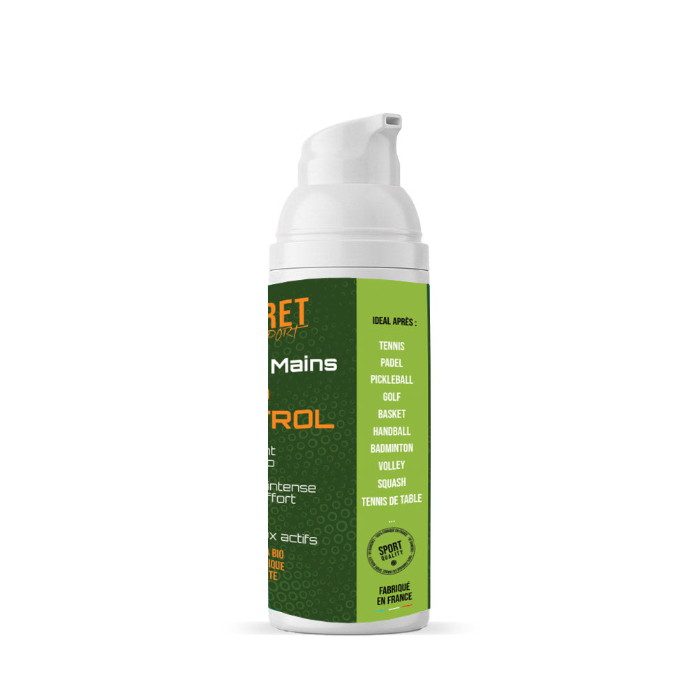 Crème mains GRIP CONTROL DAMERET XTREME, texture non grasse pour les sports de raquette